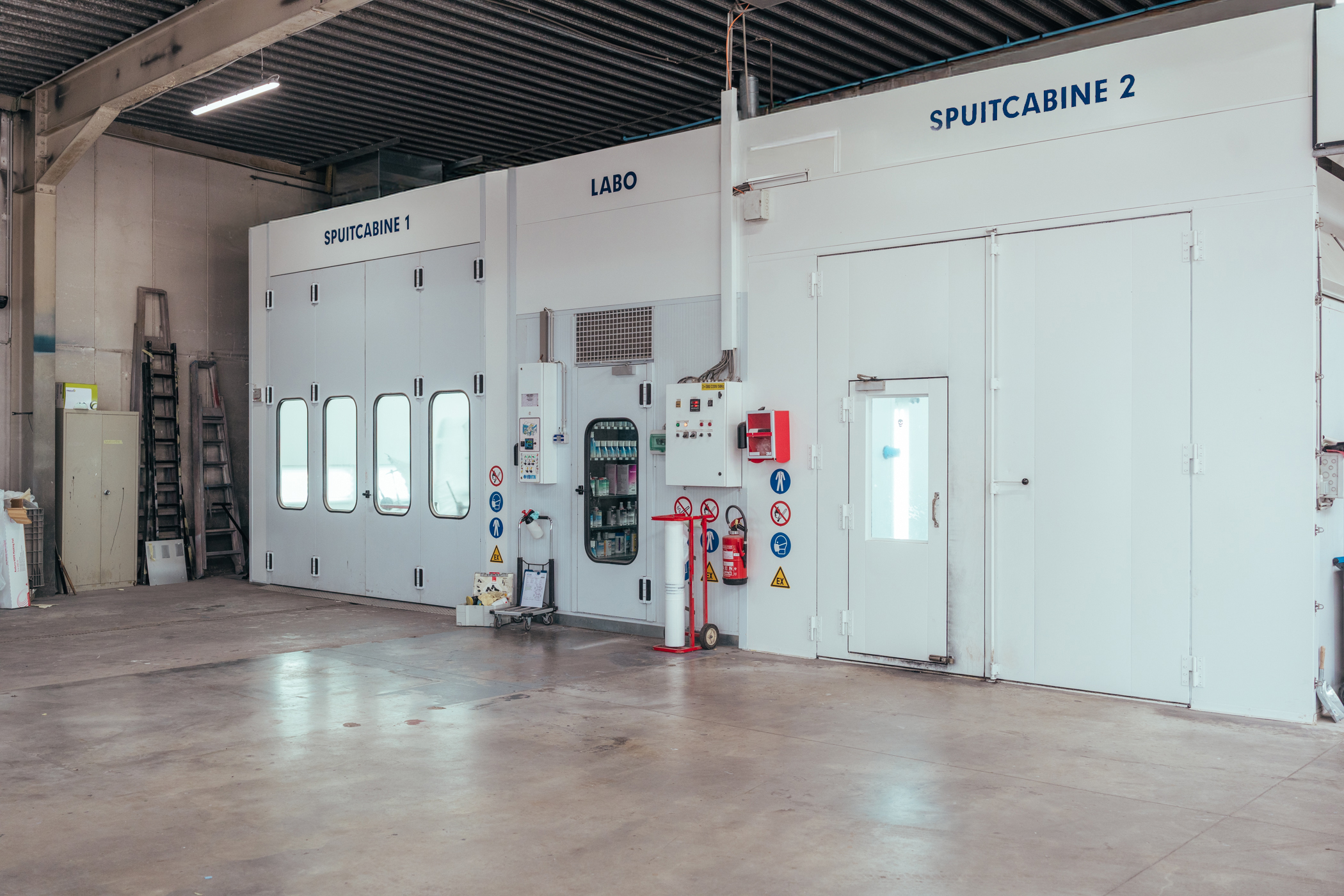 2019 - Nieuwe spuitcabine's en labo ruimte